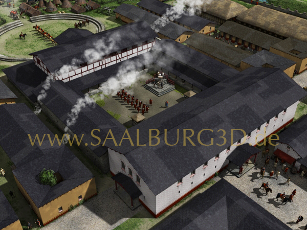 Saalburg 3D Rekonstruktion Principia